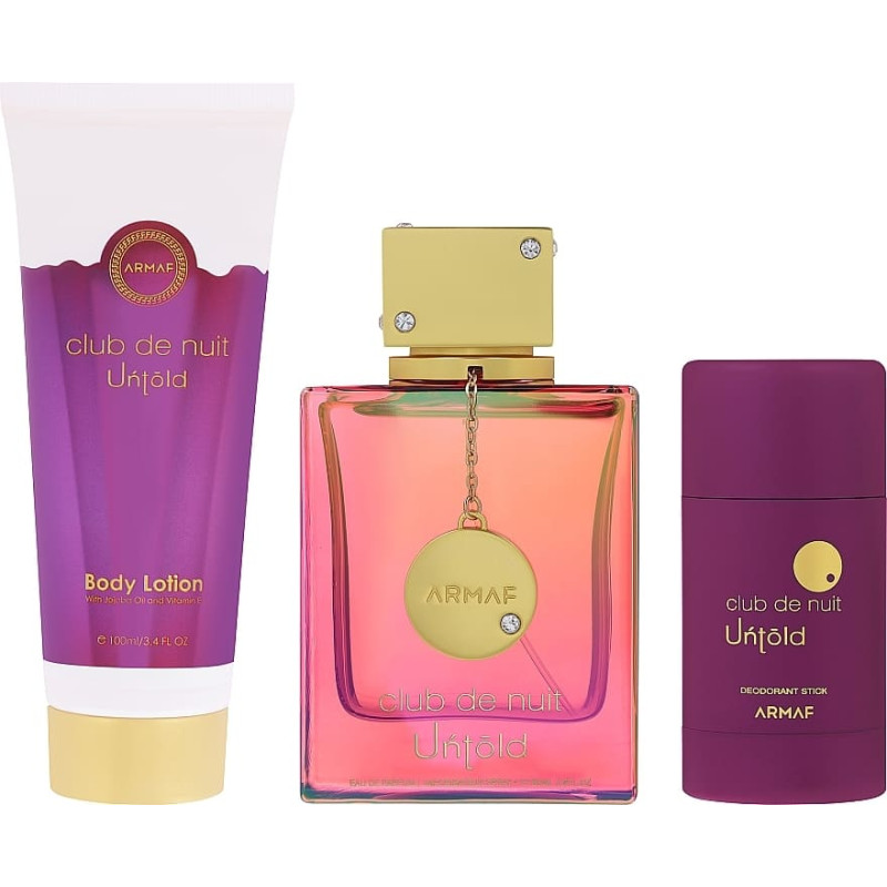 Armaf Club de Nuit Untold – EDP 105 mI +deostick 75 g +body Iotion 100 ml